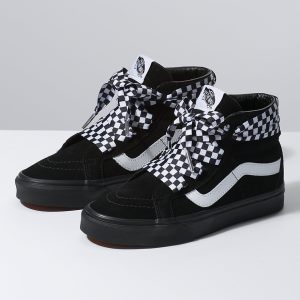 Vans Bayan Spor Ayakkabı Check Wrap Sk8-Hi Alt Lace Siyah | 38665-302